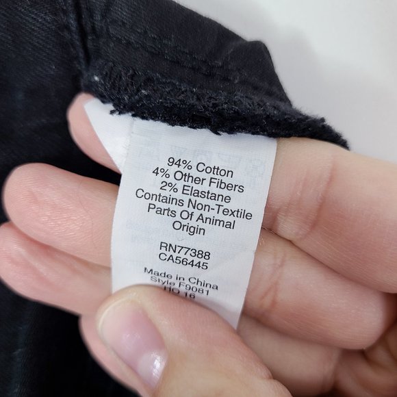 MADEWELL Women's Wide-Leg Crop Jeans in True Black: Drop-Hem Edition Size 27 - Picture 9 of 10